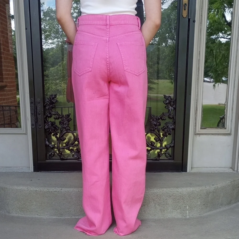 Pink Women's Jeans - Picture 4 of 4